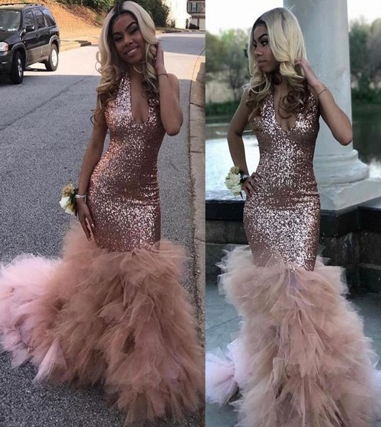2020 new black girls mermaid pink prom dresses sequined african ruffled train long formal evening party gowns vestido de gala2015812, Black;red
2020 new black girls mermaid pink prom dresses sequined african ruffled train long formal evening party gowns vestido de gala2015812, Black;red
