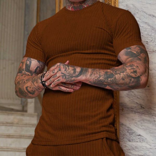 men's summer sports fitness casual stand elastic vertical round neck short sleeve t-shirt fgld, White;black
men's summer sports fitness casual stand elastic vertical round neck short sleeve t-shirt fgld, White;black