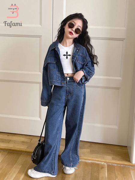 clothing sets baby girl clothes kids girls chic denim short jacket high waisted jeans wide leg pants children's suit 230225, White
clothing sets baby girl clothes kids girls chic denim short jacket high waisted jeans wide leg pants children's suit 230225, White