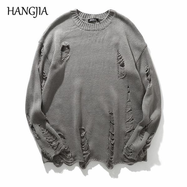 men's t-shirts wash hole ripped knit sweaters men streetwear hip hop pullovers jumper fashion oversized all-match women winter clothes, White;black
men's t-shirts wash hole ripped knit sweaters men streetwear hip hop pullovers jumper fashion oversized all-match women winter clothes, White;black