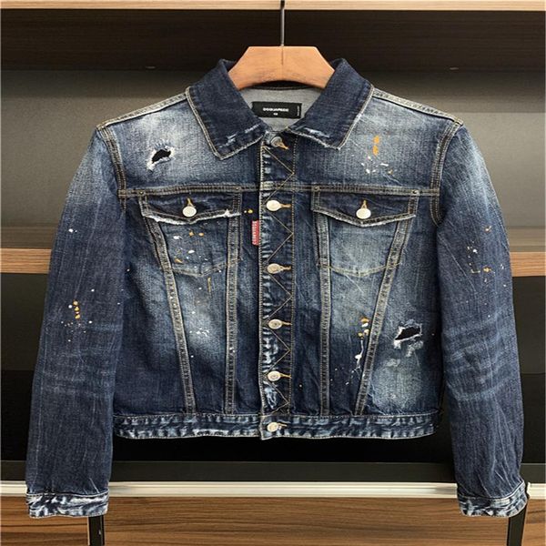 2021 denim slim men's jacket korean icon element embroidery personality trendy motorcycle coat product ins302v, Black;brown
2021 denim slim men's jacket korean icon element embroidery personality trendy motorcycle coat product ins302v, Black;brown