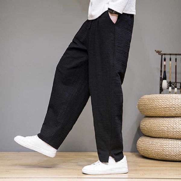 men's pants 2022 chinese style jacquard casual men's straight loose sweatpants spring and autumn retro harajuku harem pants plus s, Black
men's pants 2022 chinese style jacquard casual men's straight loose sweatpants spring and autumn retro harajuku harem pants plus s, Black