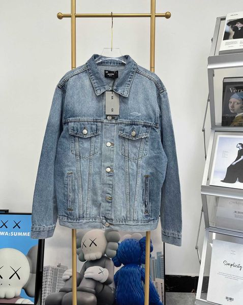 women's jackets version paris autumn new burnt blue gradual loose denim coat for men and women, Black;brown
women's jackets version paris autumn new burnt blue gradual loose denim coat for men and women, Black;brown