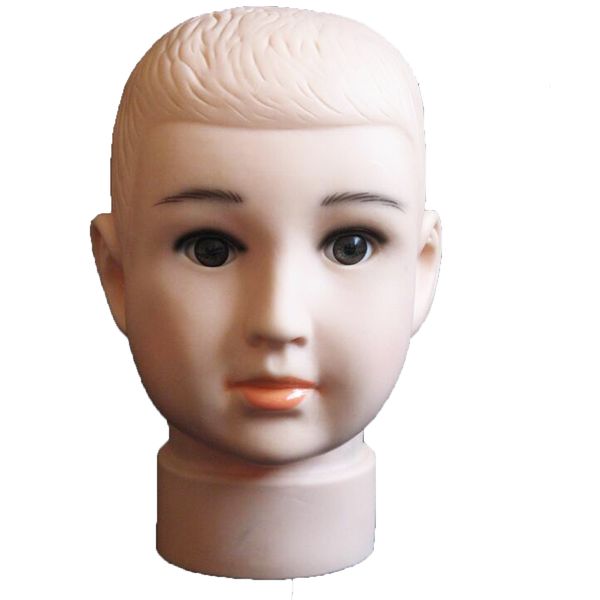 children's model head pvc simulation hat wig glasses mold display training head, White
children's model head pvc simulation hat wig glasses mold display training head, White
