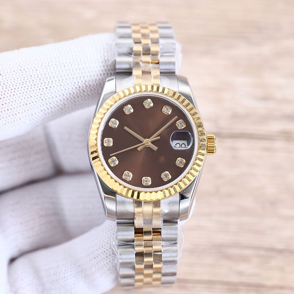 ladies watch womens diamond designer watches size 31mm automatic sliding movement stainless steel case waterproof luxury watches orologio, Slivery;brown
ladies watch womens diamond designer watches size 31mm automatic sliding movement stainless steel case waterproof luxury watches orologio, Slivery;brown