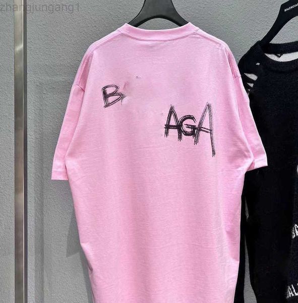 23sss designer balencigas women t shirt paris classic front and back scrawled cotton round neck short sleeve loose large men's purple t, White;black
23sss designer balencigas women t shirt paris classic front and back scrawled cotton round neck short sleeve loose large men's purple t, White;black