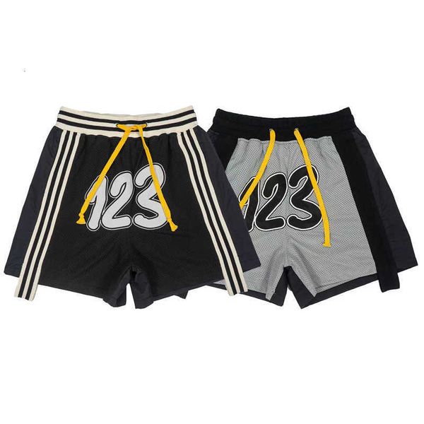 fashion r123 high street fog drawstring loose casual capris embroidered mesh breathable sports shorts for men and women, White;black
fashion r123 high street fog drawstring loose casual capris embroidered mesh breathable sports shorts for men and women, White;black