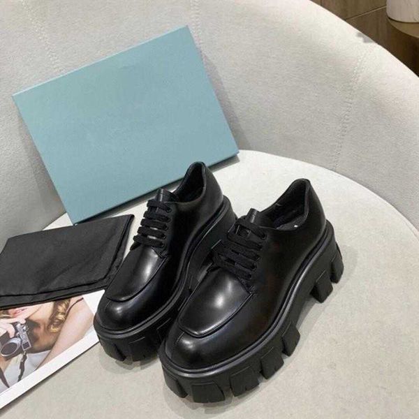 shoes liu wen's same net red soled muffin women's small leather british college feng lefu shoes thick heel, Black
shoes liu wen's same net red soled muffin women's small leather british college feng lefu shoes thick heel, Black