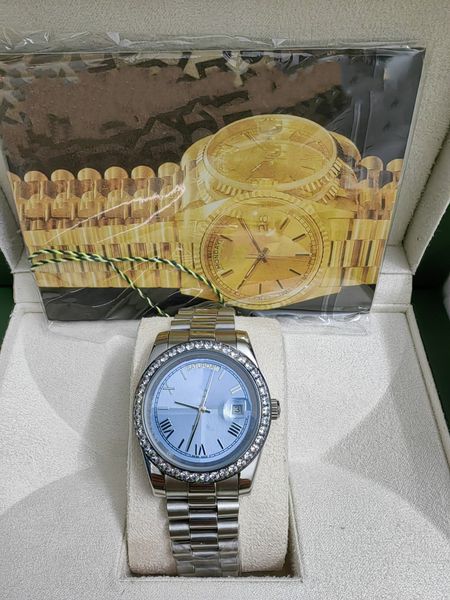 luxury wristwatch 218238 218206 218235 41mm diamond bezel arabic dial stainless steel bracelet automatic mens wristwatch men's watch 28, Slivery;brown
luxury wristwatch 218238 218206 218235 41mm diamond bezel arabic dial stainless steel bracelet automatic mens wristwatch men's watch 28, Slivery;brown