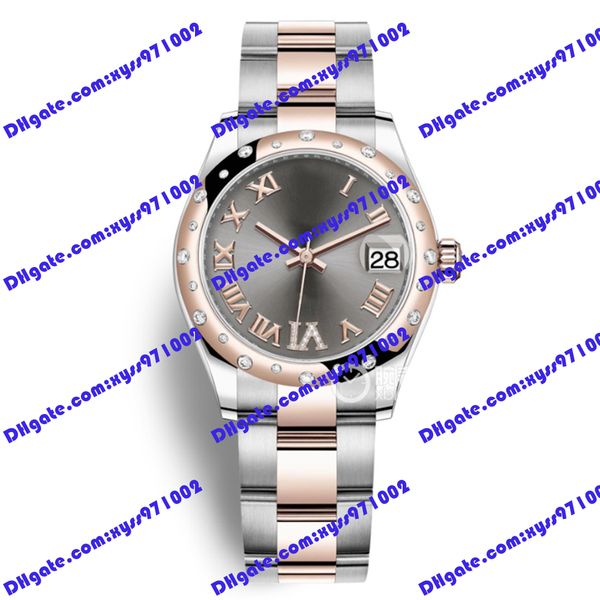 selling fashionable new women's watch asia 2813 automatic mechanical watch 31mm gray roman dial 278341 178344 278248 diamond ring 18k r, Slivery;brown
selling fashionable new women's watch asia 2813 automatic mechanical watch 31mm gray roman dial 278341 178344 278248 diamond ring 18k r, Slivery;brown