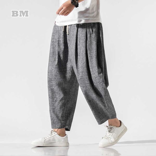 men's pants 2021 spring summer chinese style cropped trousers harem pants male thailand loose plus size linen casual bloomers men cloth, Black
men's pants 2021 spring summer chinese style cropped trousers harem pants male thailand loose plus size linen casual bloomers men cloth, Black