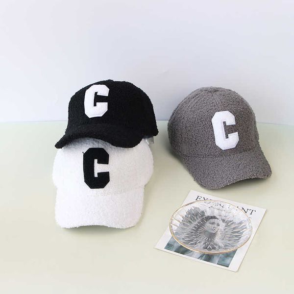 ball caps letter c embroidery lamb wool baseball cap women men autumn winter outdoor warm adjustable caps casual solid color sports hatj2302, Blue;gray
ball caps letter c embroidery lamb wool baseball cap women men autumn winter outdoor warm adjustable caps casual solid color sports hatj2302, Blue;gray