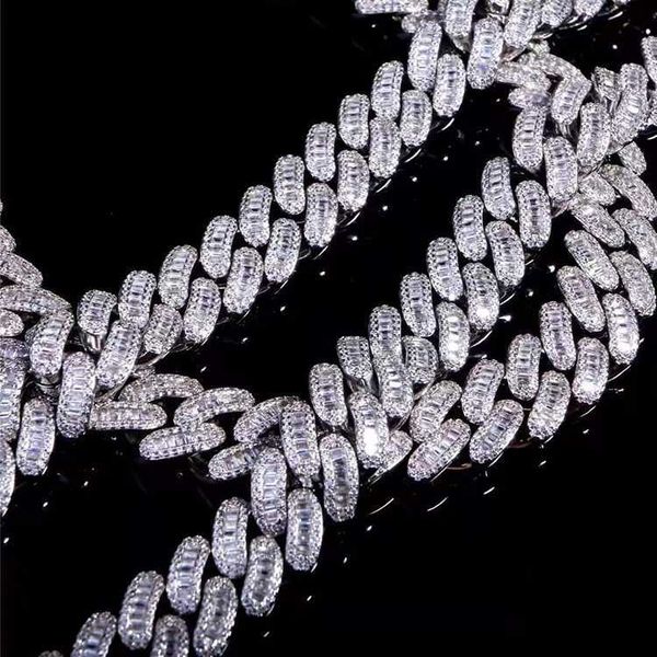 ale fashion design 19mm wide 925 silver gra baguettes moissanite diamond cuban link chain for mens rapper hip hop necklace
ale fashion design 19mm wide 925 silver gra baguettes moissanite diamond cuban link chain for mens rapper hip hop necklace