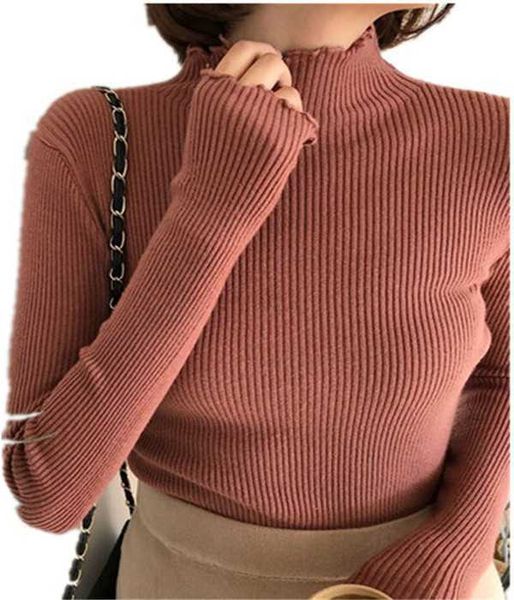 womens sweaters fall winter ruffles sweater turtleneck ruched women high elastic solid female slim knitted pullovershljsz5xfz5xf, White;black
womens sweaters fall winter ruffles sweater turtleneck ruched women high elastic solid female slim knitted pullovershljsz5xfz5xf, White;black