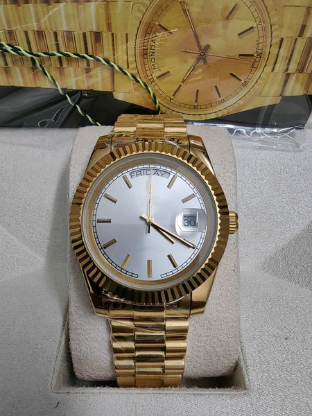 with original box 41mm mens watches 2813 automatic movement full stainless steel watch waterproof luminous mechanical wristwatches gifts 202, Slivery;brown
with original box 41mm mens watches 2813 automatic movement full stainless steel watch waterproof luminous mechanical wristwatches gifts 202, Slivery;brown