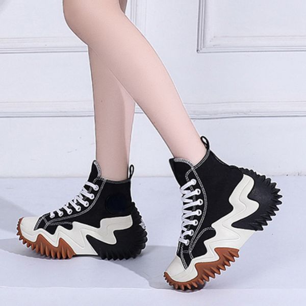 dress shoes breathable vulcanized shoes women lace up platform sneakers autumnthick bottom large size canvas casual shoes tenis feminino 230, Black
dress shoes breathable vulcanized shoes women lace up platform sneakers autumnthick bottom large size canvas casual shoes tenis feminino 230, Black