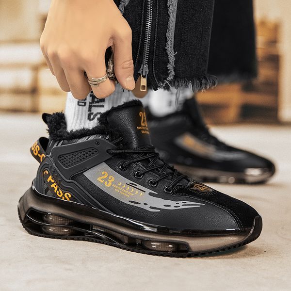 dress shoes men winter sneaker boots fashion snow mens high plush casual running sports warm platform cotton 230225, Black
dress shoes men winter sneaker boots fashion snow mens high plush casual running sports warm platform cotton 230225, Black