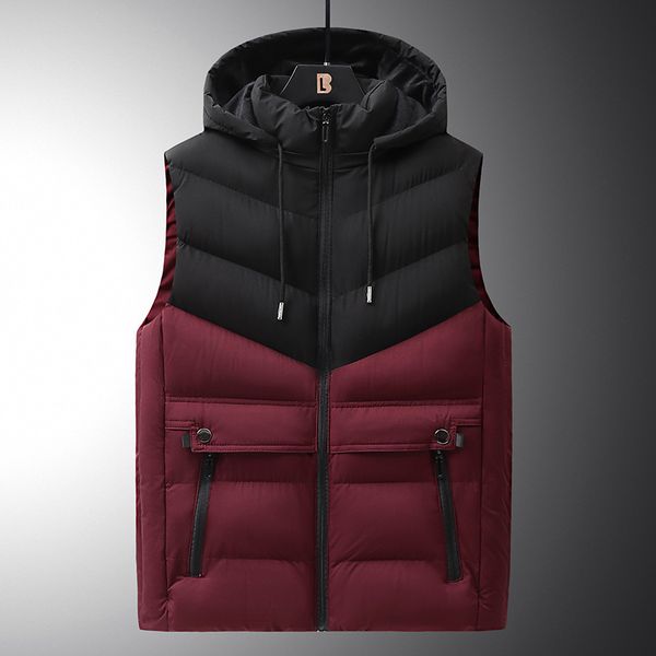 men s vests padded vest cotton puffer autumn sleeveless jacket men thicken warm waistcoat down hooded 230225, Black;white
men s vests padded vest cotton puffer autumn sleeveless jacket men thicken warm waistcoat down hooded 230225, Black;white