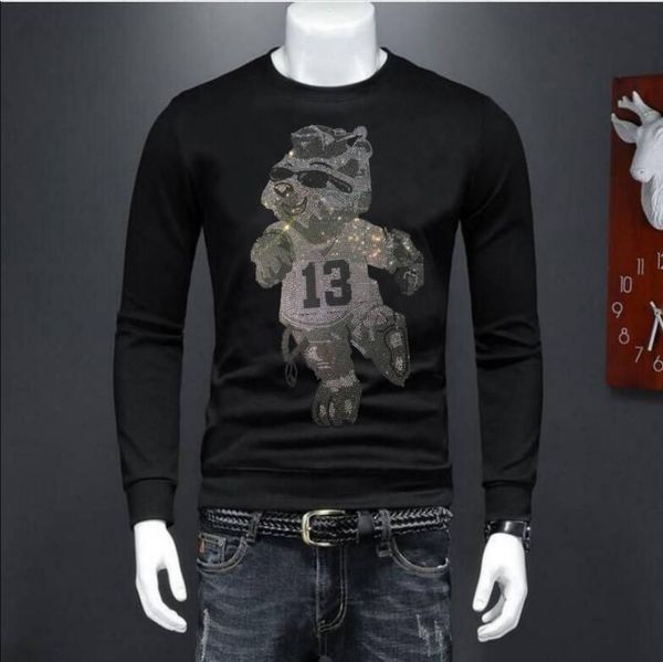 2022 new arrived luxury sweatshirt men's clothing hip hop designer rhinestone casual, Black
2022 new arrived luxury sweatshirt men's clothing hip hop designer rhinestone casual, Black