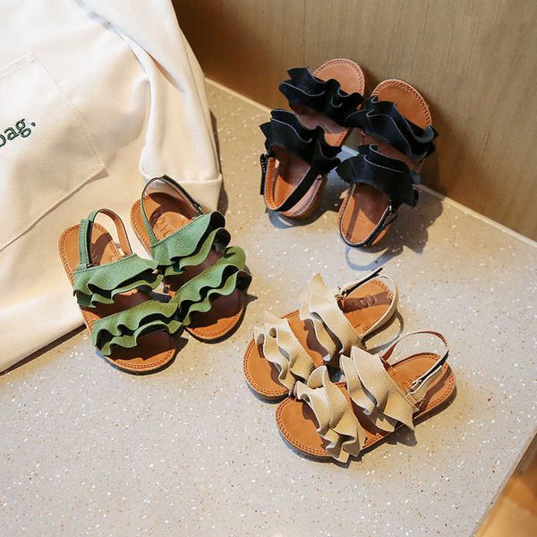 sandals toddler girl's sandals summer suede ruffles vacation children sliders three colors lovely 2135 fashion allmatch kids flats z022, Black;red
sandals toddler girl's sandals summer suede ruffles vacation children sliders three colors lovely 2135 fashion allmatch kids flats z022, Black;red