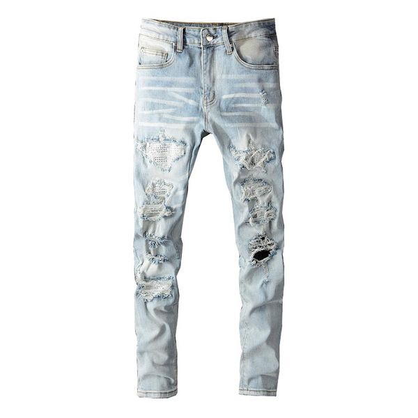 20ss mens designer jeans distressed ripped biker slim fit motorcycle denim for men s fashion jean mans pants pour homm190l, Blue
20ss mens designer jeans distressed ripped biker slim fit motorcycle denim for men s fashion jean mans pants pour homm190l, Blue