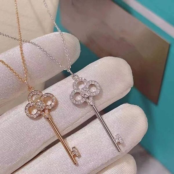 rose gold necklace female heart crown key sweater mosonite pendant color gold lock bone chain, Silver
rose gold necklace female heart crown key sweater mosonite pendant color gold lock bone chain, Silver