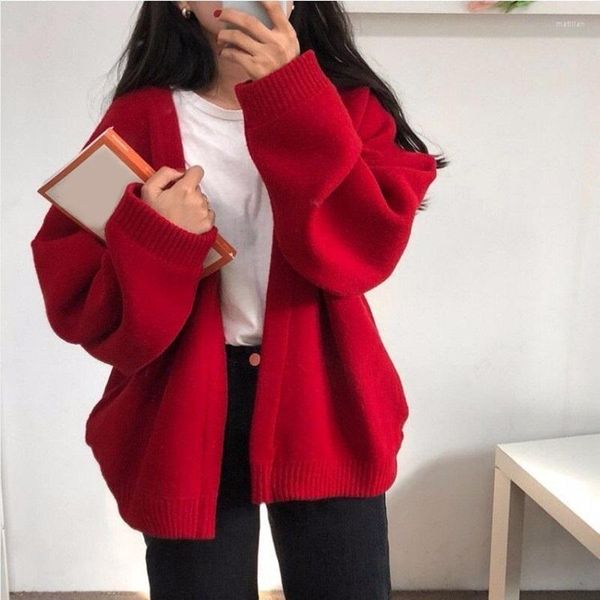 women's knits 2023 autumn winter clothes women cardigan ladies knitted female long sleeve sweater school girls sweaters coat, White
women's knits 2023 autumn winter clothes women cardigan ladies knitted female long sleeve sweater school girls sweaters coat, White