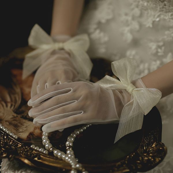 five fingers gloves lace short bridal bowknot wristband wedding glove for women girl party evening dress jewelry bride accessories 230225, Blue;gray
five fingers gloves lace short bridal bowknot wristband wedding glove for women girl party evening dress jewelry bride accessories 230225, Blue;gray