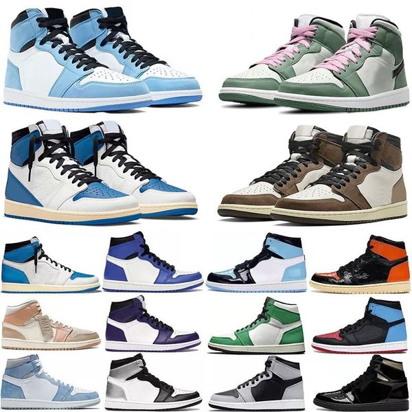 university blue 1 og basketball shoes jumpman 1s high dark mocha unc light smoke grey hyper chicago patent bred royal toe men women trainers, Black
university blue 1 og basketball shoes jumpman 1s high dark mocha unc light smoke grey hyper chicago patent bred royal toe men women trainers, Black