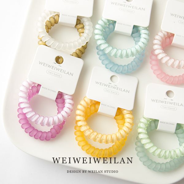 2pcs/set telephone wire cord gum hair tie 5cm girls candy color elastic hair band ring rope bracelet stretchy scrunchy, Slivery;white
2pcs/set telephone wire cord gum hair tie 5cm girls candy color elastic hair band ring rope bracelet stretchy scrunchy, Slivery;white