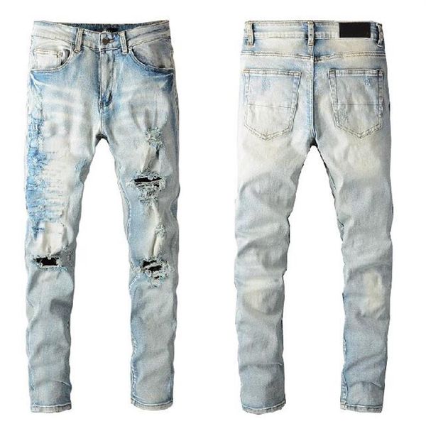 2021 latest listing skinny jeans for mens ripped big holes rabbit motorcycle biker denim pants embroidery letter men fashion desig204n, Blue
2021 latest listing skinny jeans for mens ripped big holes rabbit motorcycle biker denim pants embroidery letter men fashion desig204n, Blue