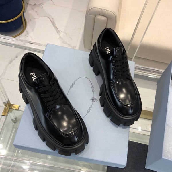 designer shoes high-end quality women's women's martin thick soled casual leather english muffin shoes, Black
designer shoes high-end quality women's women's martin thick soled casual leather english muffin shoes, Black