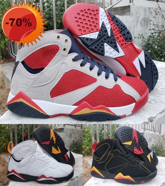 boots new jumpman true red men basketball shoes 7s citrus cardinal flint mens trainers sports sneakers size 36-47, Black
boots new jumpman true red men basketball shoes 7s citrus cardinal flint mens trainers sports sneakers size 36-47, Black
