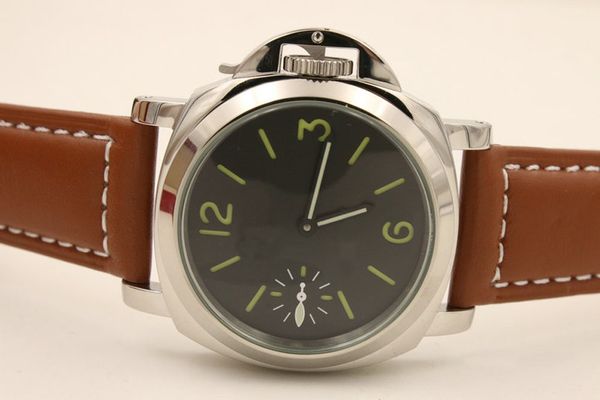 mechanical hand-winding movement watch men's brown leather 42mm back glass wristwatch, Slivery;brown
mechanical hand-winding movement watch men's brown leather 42mm back glass wristwatch, Slivery;brown
