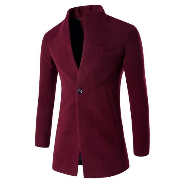 men's wool blends parklees autumn wine red velvet long coat men solid slim windproof warm plus size trench homme office business overco, Black
men's wool blends parklees autumn wine red velvet long coat men solid slim windproof warm plus size trench homme office business overco, Black