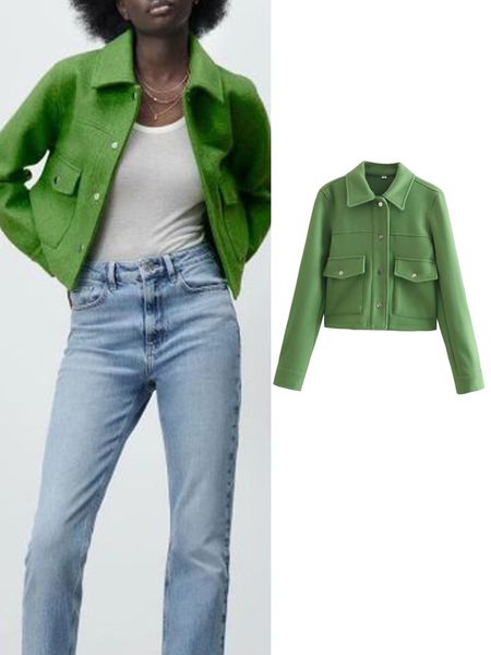 women s jackets kjmyyx spring autumn women fashion textured coats single breasted long sleeve green female outerwear streetwear 230225, Black;brown
women s jackets kjmyyx spring autumn women fashion textured coats single breasted long sleeve green female outerwear streetwear 230225, Black;brown