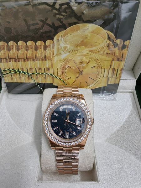 2023 Classic mens watches rose gold day ice Face Mechanical Stainless Steel Strap Automatic Movement Sports Sapphire glass Mens Date, Style 4 original box+watch
2023 Classic mens watches rose gold day ice Face Mechanical Stainless Steel Strap Automatic Movement Sports Sapphire glass Mens Date, Style 4 original box+watch