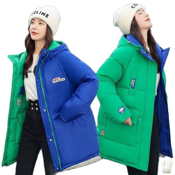 women s jackets wear both sides down cotton girl winter style thicken student fashion cotton padded jacket warm women coat 230225, Black;brown
women s jackets wear both sides down cotton girl winter style thicken student fashion cotton padded jacket warm women coat 230225, Black;brown