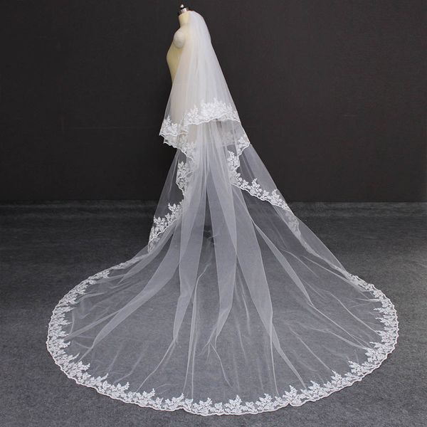 wedding hair jewelry lace cathedral 2 layers veil 3 meters 2t cover face bridal with comb blusher accessories 230225, Slivery;golden
wedding hair jewelry lace cathedral 2 layers veil 3 meters 2t cover face bridal with comb blusher accessories 230225, Slivery;golden