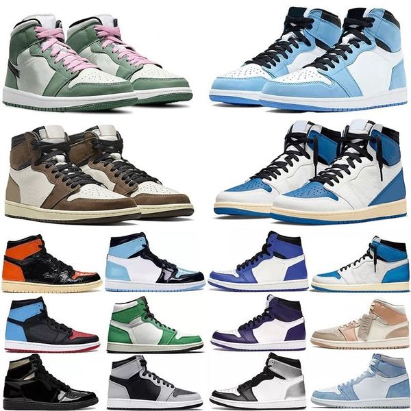 university blue 1 og basketball shoes jumpman 1s high dark mocha unc light smoke grey hyper chicago patent bred royal toe men women trainers, Black
university blue 1 og basketball shoes jumpman 1s high dark mocha unc light smoke grey hyper chicago patent bred royal toe men women trainers, Black