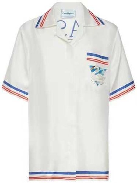 23ss new casablanca men designer shirt men and women new diamond swan gradual silk hawaiian casual shirt, White;black
23ss new casablanca men designer shirt men and women new diamond swan gradual silk hawaiian casual shirt, White;black