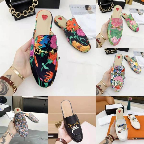 2021 colorful flower language series slippers designer women summer princetown lace mules loafers genuine leather flats with buckl355m, Black
2021 colorful flower language series slippers designer women summer princetown lace mules loafers genuine leather flats with buckl355m, Black