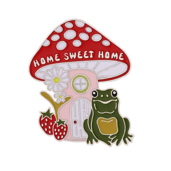 cartoon mushroom house frog brooches small enamel pins alloy silver plated brooch for girls animal badge jewelry gift fashion clothes access, Gray
cartoon mushroom house frog brooches small enamel pins alloy silver plated brooch for girls animal badge jewelry gift fashion clothes access, Gray