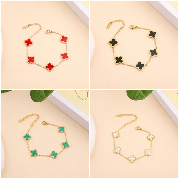 01elegant and classic design, colorful four-color clover pendant bracelet, 18k gold stainless steel jewelry, women's gift, White
01elegant and classic design, colorful four-color clover pendant bracelet, 18k gold stainless steel jewelry, women's gift, White