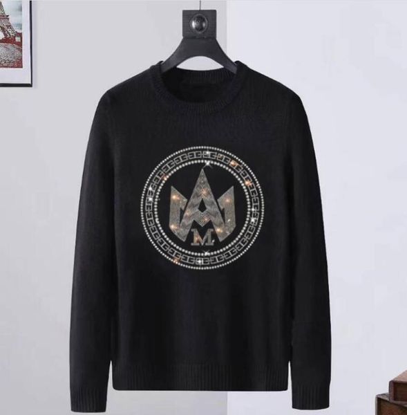 brand men's sweater s new sweater rhinestone casual loose cotton fashion, White;black
brand men's sweater s new sweater rhinestone casual loose cotton fashion, White;black