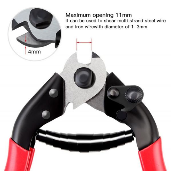Image of Bike Cable Housing Cutter Pliers Professional Wire Nipper Breaker Tool Line Clamp MTB Bike Stainless Steel Cable Cutter Repair