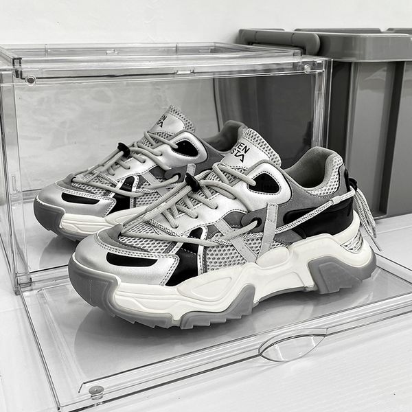 dress shoes fashion thick soled running for men mesh light sneakers man chaussures homme sewing sport boys outdoor 230225, Black
dress shoes fashion thick soled running for men mesh light sneakers man chaussures homme sewing sport boys outdoor 230225, Black