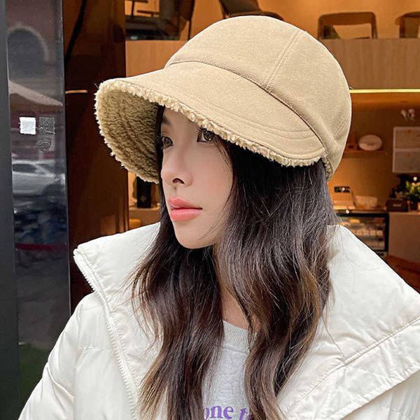 ball caps winter plush women equestrian cap thicken warm fur fisherman hat outdoor casual soild color big brim sunbonnet korean gorrasj23022, Blue;gray
ball caps winter plush women equestrian cap thicken warm fur fisherman hat outdoor casual soild color big brim sunbonnet korean gorrasj23022, Blue;gray