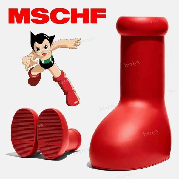 mschf big red boot designer astro boy rain boots for mens and womens heads thick slip tpu rubber shell platform booties with box eur 31-46, Black
mschf big red boot designer astro boy rain boots for mens and womens heads thick slip tpu rubber shell platform booties with box eur 31-46, Black