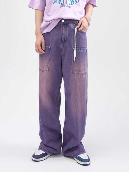 purple jeans men's jeans purple jeans men casual korean streetwear fashion hip hop vintage denim jeans trousers man women straight long, Blue
purple jeans men's jeans purple jeans men casual korean streetwear fashion hip hop vintage denim jeans trousers man women straight long, Blue